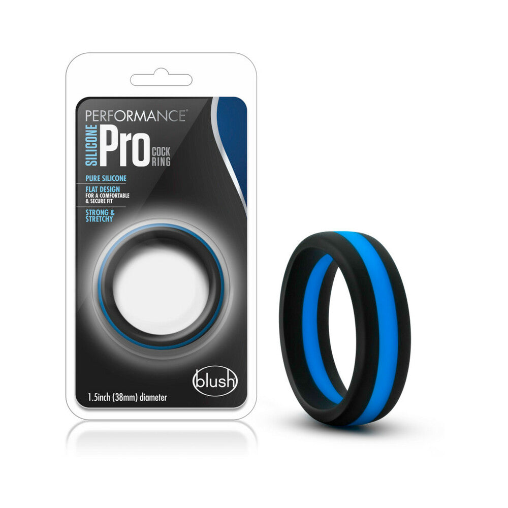 PERFORMANCE SILICONE GO PRO COCK RING BLACK/INDIGO/BLACK