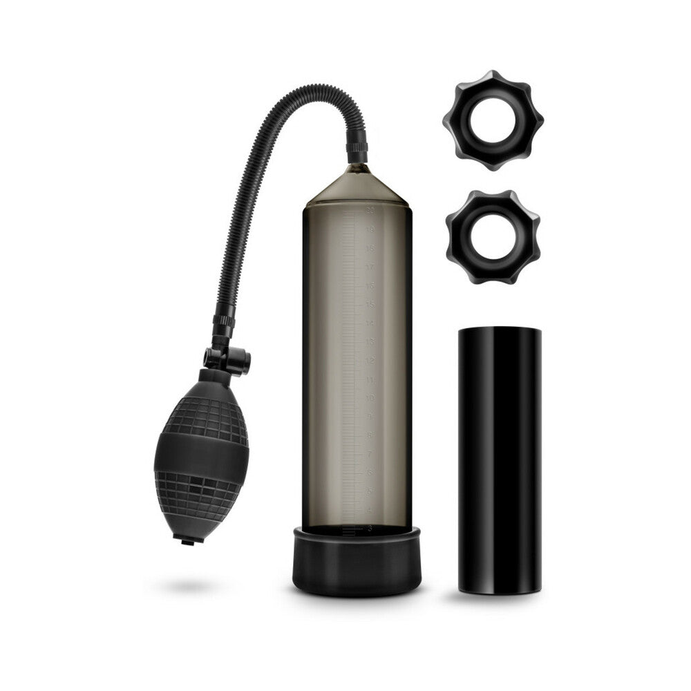 BLUSH - QUICKIE KIT THICK COCK PUMP, STROKER & 2-PIECE COCKRING SET BLACK
