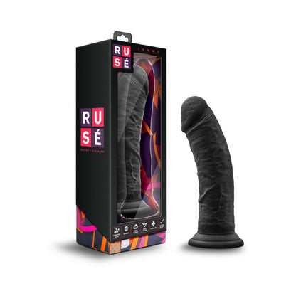 RUSE JAMMY REALISTIC 8 IN. SILICONE DILDO BLACK
