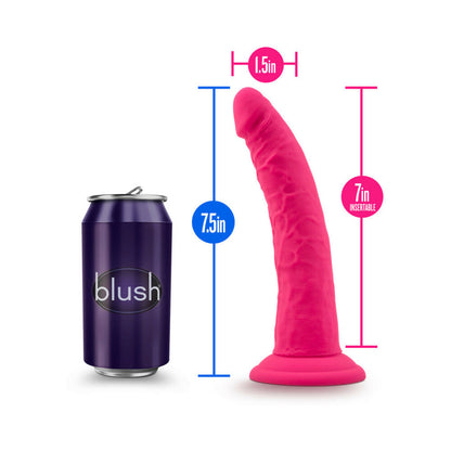 BLUSH - RUSE JIMMY REALISTIC 7.5 IN. SILICONE DILDO HOT PINK