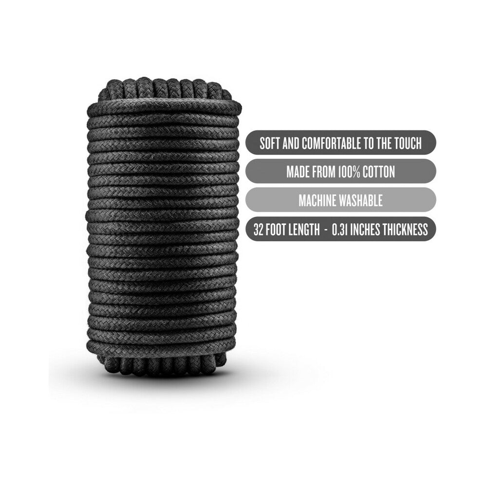 TEMPTASIA BONDAGE ROPE 32 FT. / 10 M BLACK