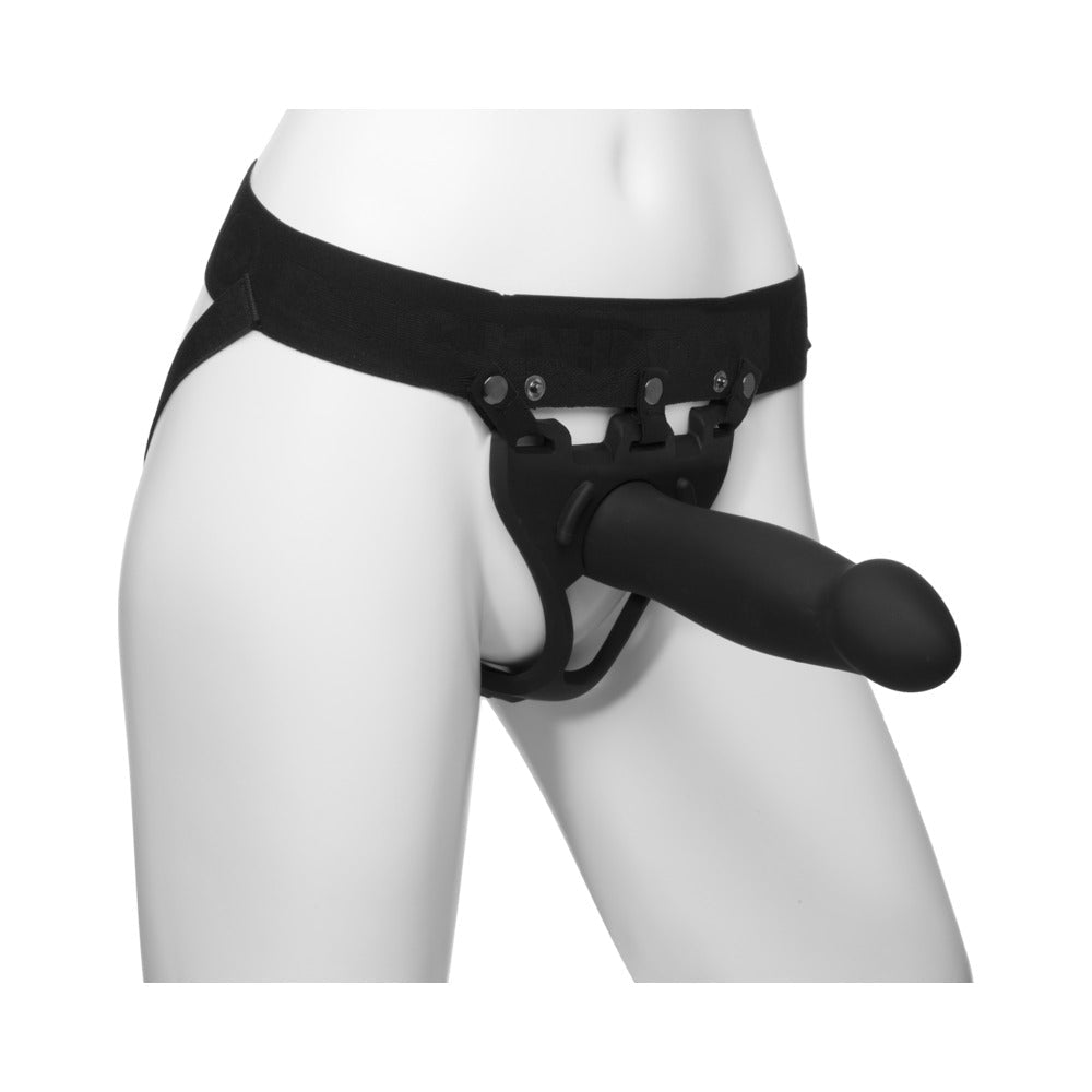 BE BOLD BODY EXTENSIONS HOLLOW BULBED STRAP-ON 2-PIECE SET BLACK