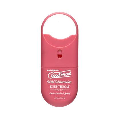 DOC JOHNSON - GOODHEAD DEEP THROAT SPRAY TO-GO WILD WATERMELON .33 OZ.