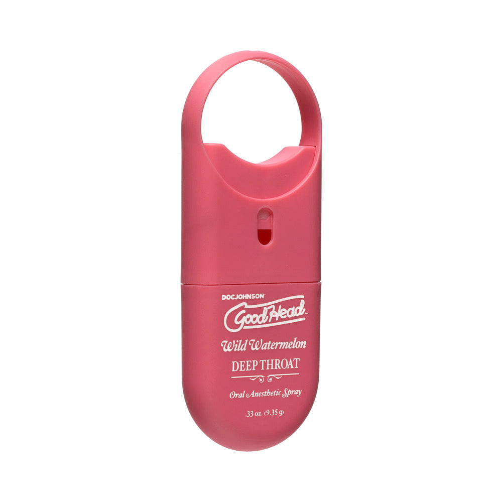 DOC JOHNSON - GOODHEAD DEEP THROAT SPRAY TO-GO WILD WATERMELON .33 OZ.