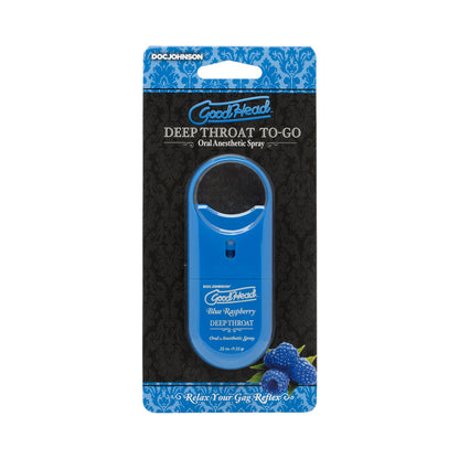 GOODHEAD DEEP THROAT SPRAY TO-GO BLUE RASPBERRY .33 OZ