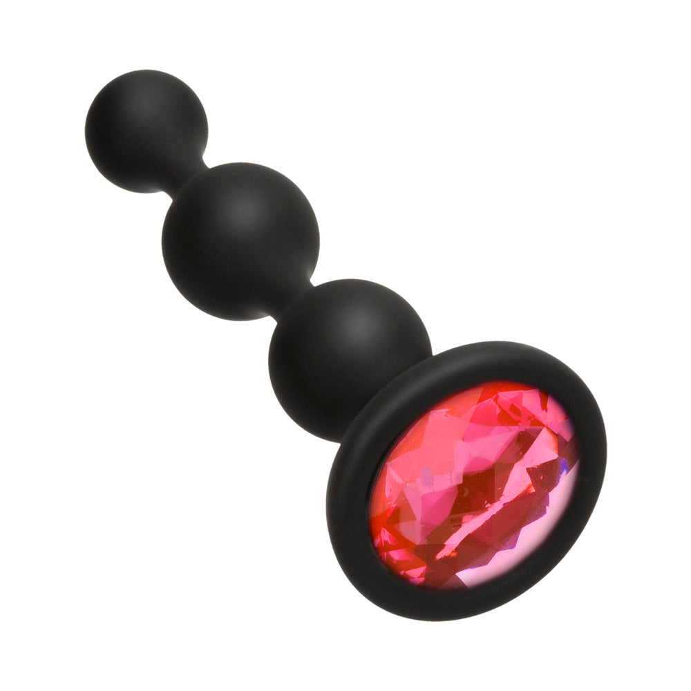 DOC JOHNSON - CUENTAS DE SILICONA PONIBLES CON JOYAS PARA EL TRASERO BOOTY BLING