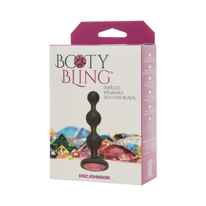 DOC JOHNSON - CUENTAS DE SILICONA PONIBLES CON JOYAS PARA EL TRASERO BOOTY BLING