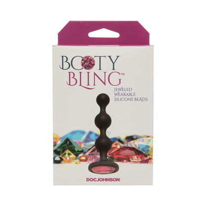 DOC JOHNSON - CUENTAS DE SILICONA PONIBLES CON JOYAS PARA EL TRASERO BOOTY BLING