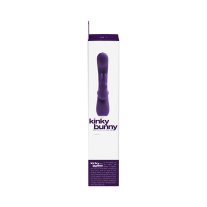 VEDO KINKY BUNNY RECHARGEABLE RABBIT VIBRATOR - DEEP PURPLE