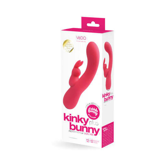 VEDO KINKY BUNNY RECHARGEABLE RABBIT VIBRATOR - PRETTY IN PINK