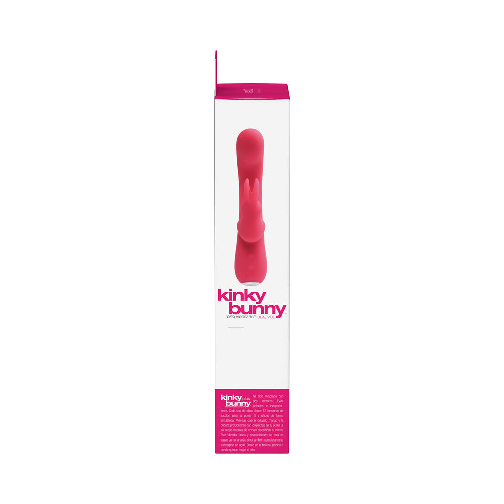 VEDO KINKY BUNNY RECHARGEABLE RABBIT VIBRATOR - PRETTY IN PINK