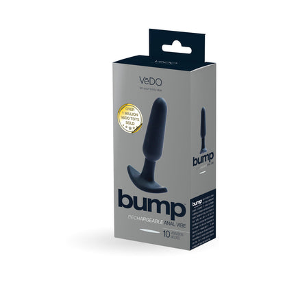 VEDO - BUMP RECHARGEABLE ANAL VIBE - JUST BLACK