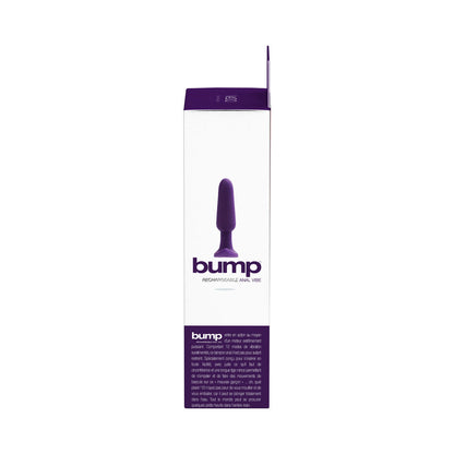 VEDO - VIBRADOR ANAL RECARGABLE BUMP - MORADO INTENSO