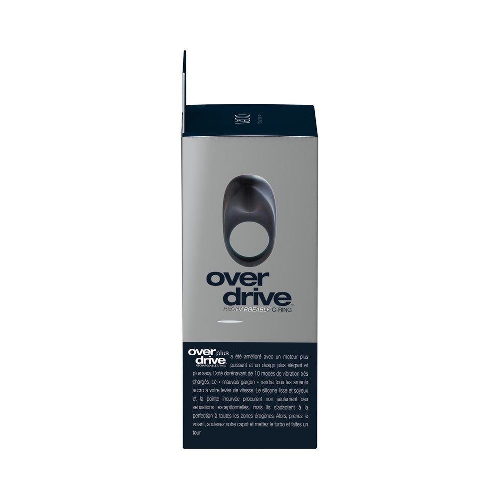 VEDO OVERDRIVE+ RECHARGEABLE VIBRATING RING - JUST BLACK
