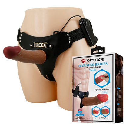 PRETTY LOVE - PRETTY LOVE STARK HARNESS BRIEFS BROWN