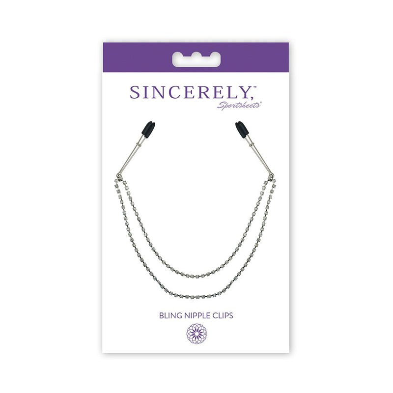 SINCERELY, SPORTSHEETS BLING NIPPLE CLIPS