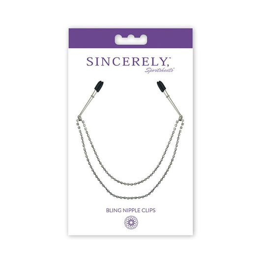 SINCERELY, SPORTSHEETS BLING NIPPLE CLIPS