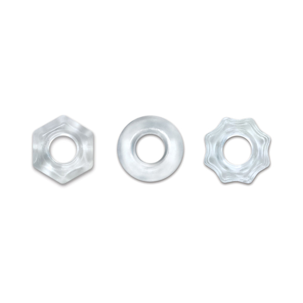 NS NOVELTIES - RENEGADE CHUBBIES COCK RINGS 3 PACK