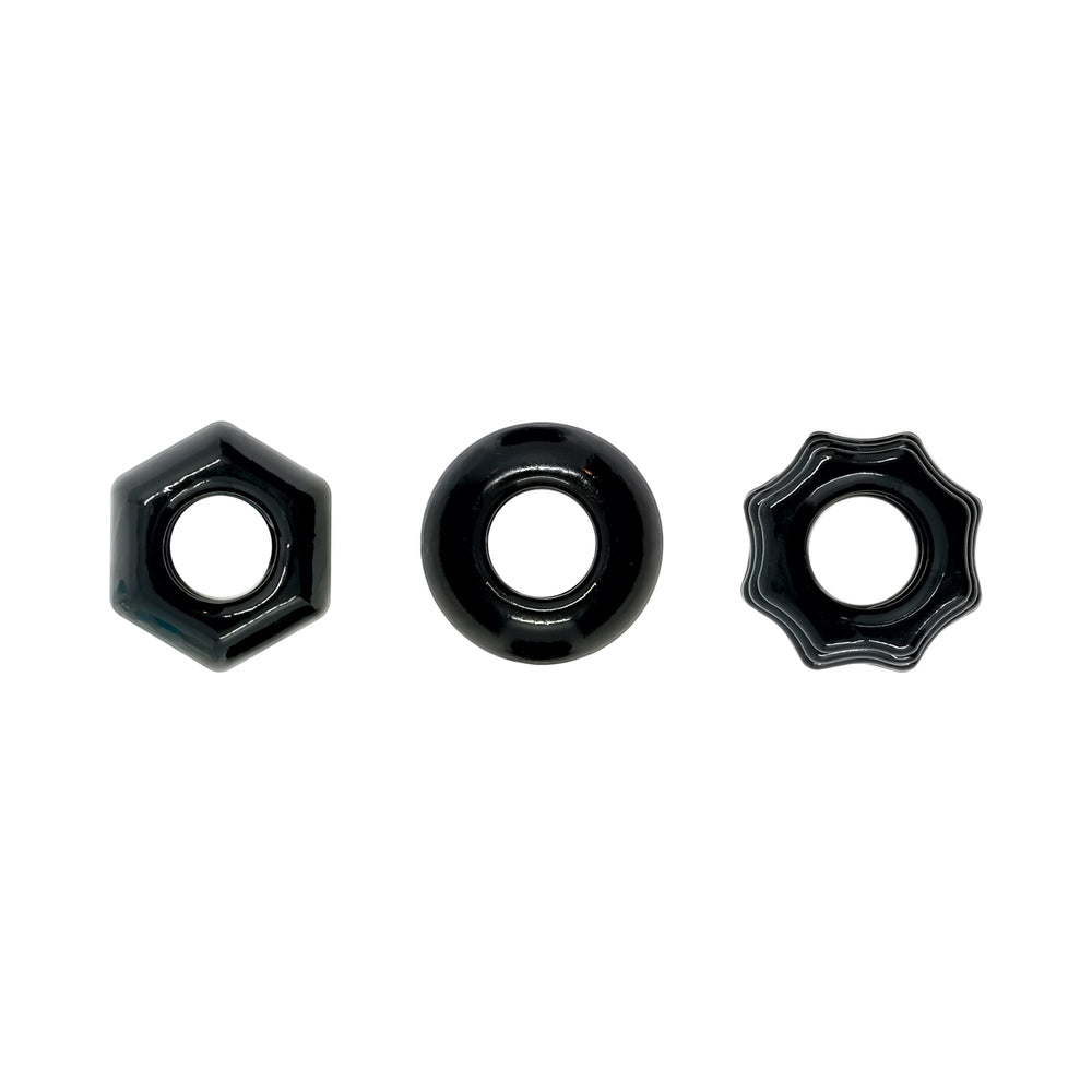 NS NOVELTIES - RENEGADE CHUBBIES COCK RINGS 3 PACK
