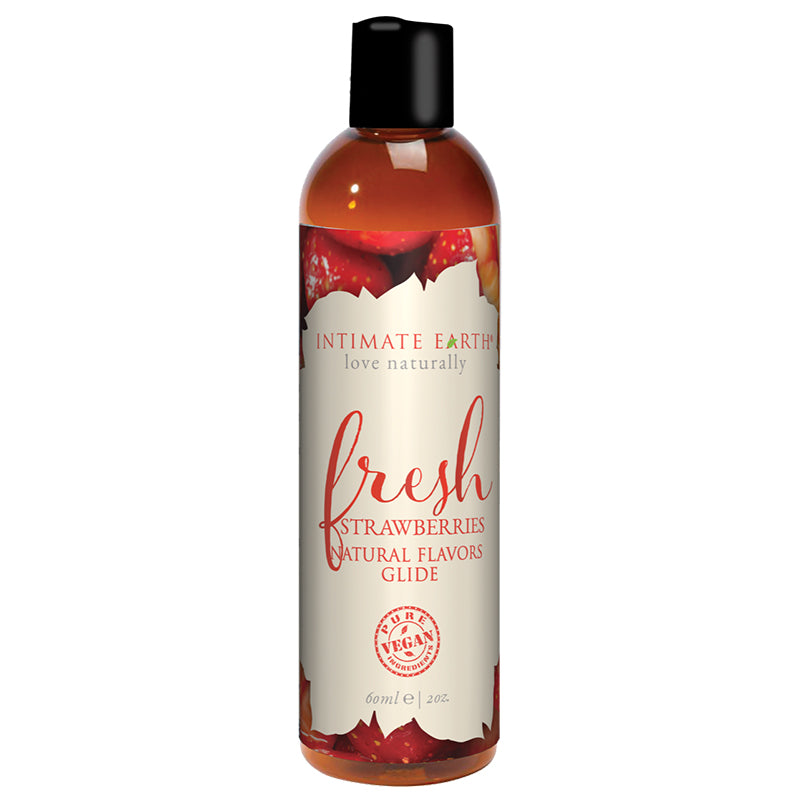 INTIMATE EARTH - FRESH STRAWBERRIES PLEASURE GLIDE 60 ML/2 OZ