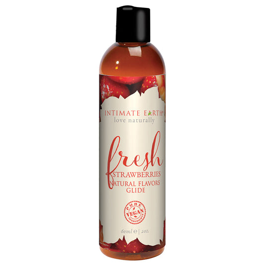 INTIMATE EARTH - FRESH STRAWBERRIES PLEASURE GLIDE 60 ML/2 OZ