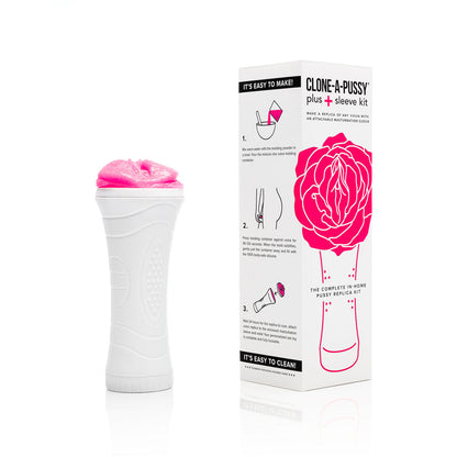 CLONE-A-PUSSY PLUS SLEEVE DIY CASTING KIT HOT PINK