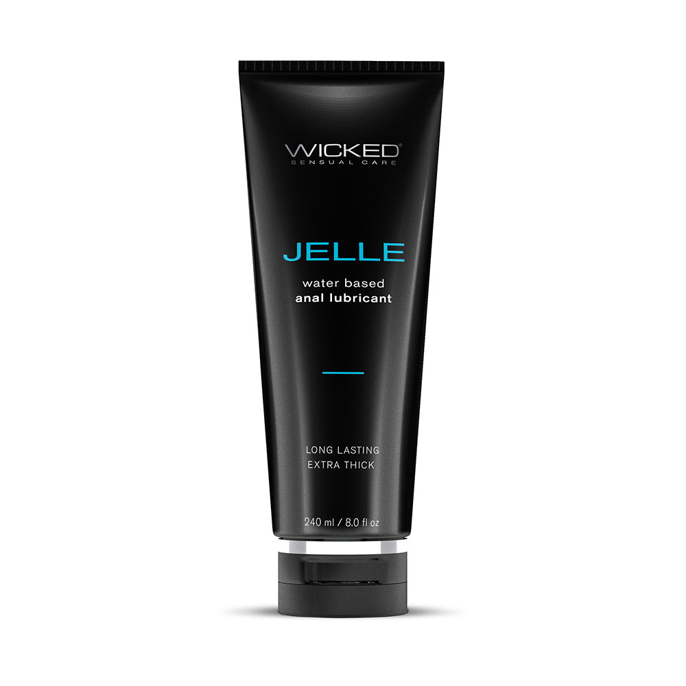 WICKED JELLE WATER-BASED ANAL LUBRICANT 8 OZ.