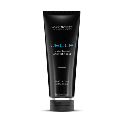 WICKED JELLE WATER-BASED ANAL LUBRICANT 8 OZ.