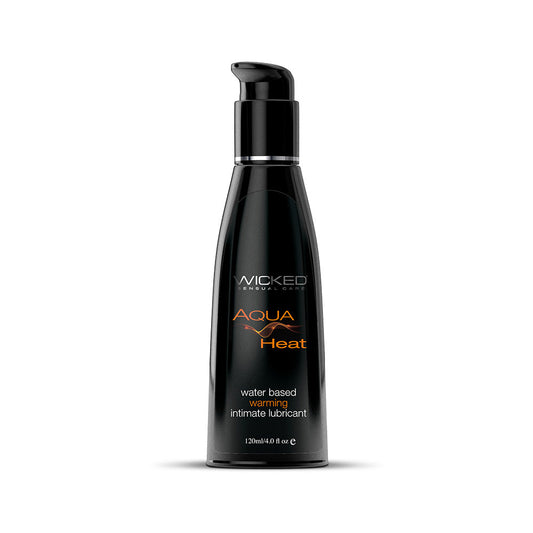 WICKED - AQUA HEAT WATER-BASED WARMING LUBRICANT 4 OZ.