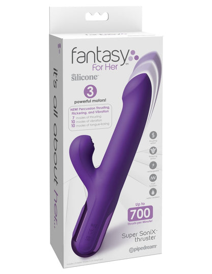 PIPEDREAM - FANTASY FOR HER - FANTASY FOR HER SUPER SONIX THRUSTER - PURPLE