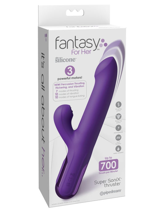 PIPEDREAM - FANTASY FOR HER - FANTASY FOR HER SUPER SONIX THRUSTER - PURPLE