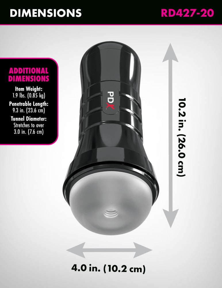 PIPEDREAM - PDX EXTREME - PDX EXTREME - WET STROKER - SUPER SLIDE & GLIDE XXL - FROSTED