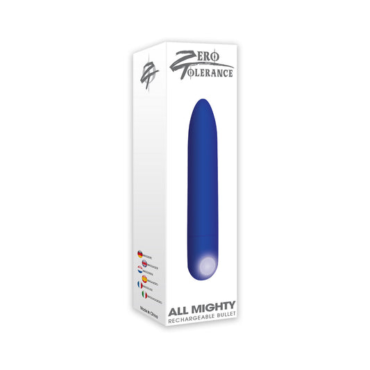 ZERO TOLERANCE - ALL MIGHTY RECHARGEABLE BULLET VIBRATOR BLUE