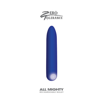 ZERO TOLERANCE - ALL MIGHTY RECHARGEABLE BULLET VIBRATOR BLUE