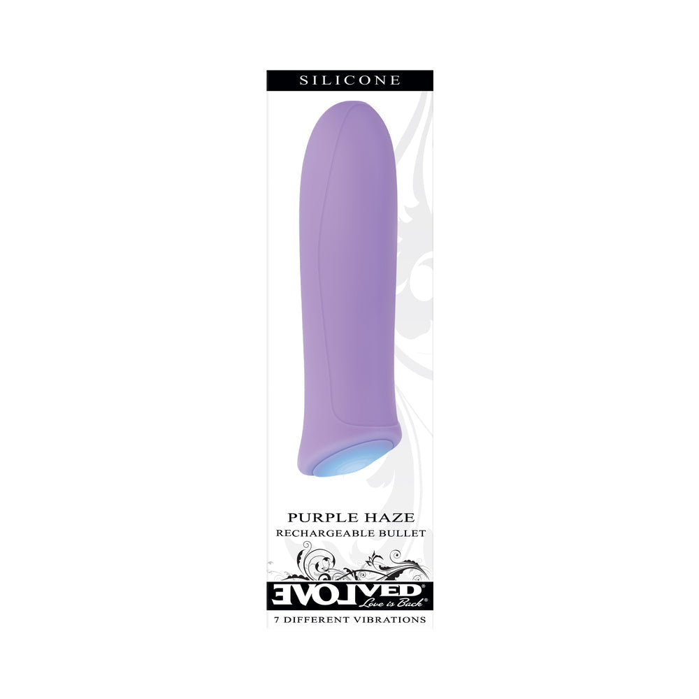 EVOLVED PURPLE HAZE RECHARGEABLE SILICONE BULLET VIBRATOR