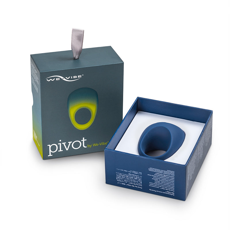 WE-VIBE - PIVOT RECHARGEABLE SILICONE VIBRATING COUPLES RING BLUE