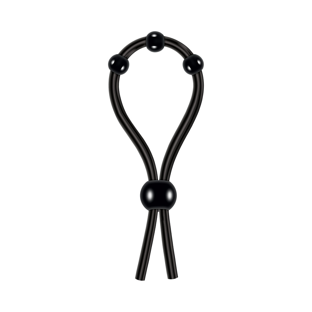 ZERO TOLERANCE - ULTIMATE SILICONE LASSO ADJUSTABLE COCKRING BLACK