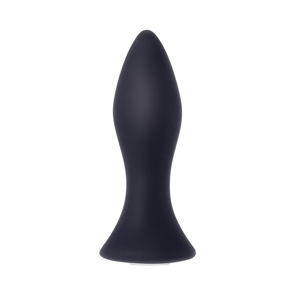 EVOLVED - MIGHTY MINI RECHARGEABLE VIBRATING SILICONE ANAL PLUG BLACK