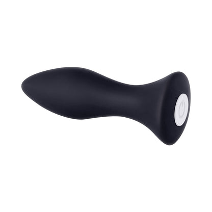 EVOLVED MIGHTY MINI RECHARGEABLE VIBRATING SILICONE ANAL PLUG BLACK