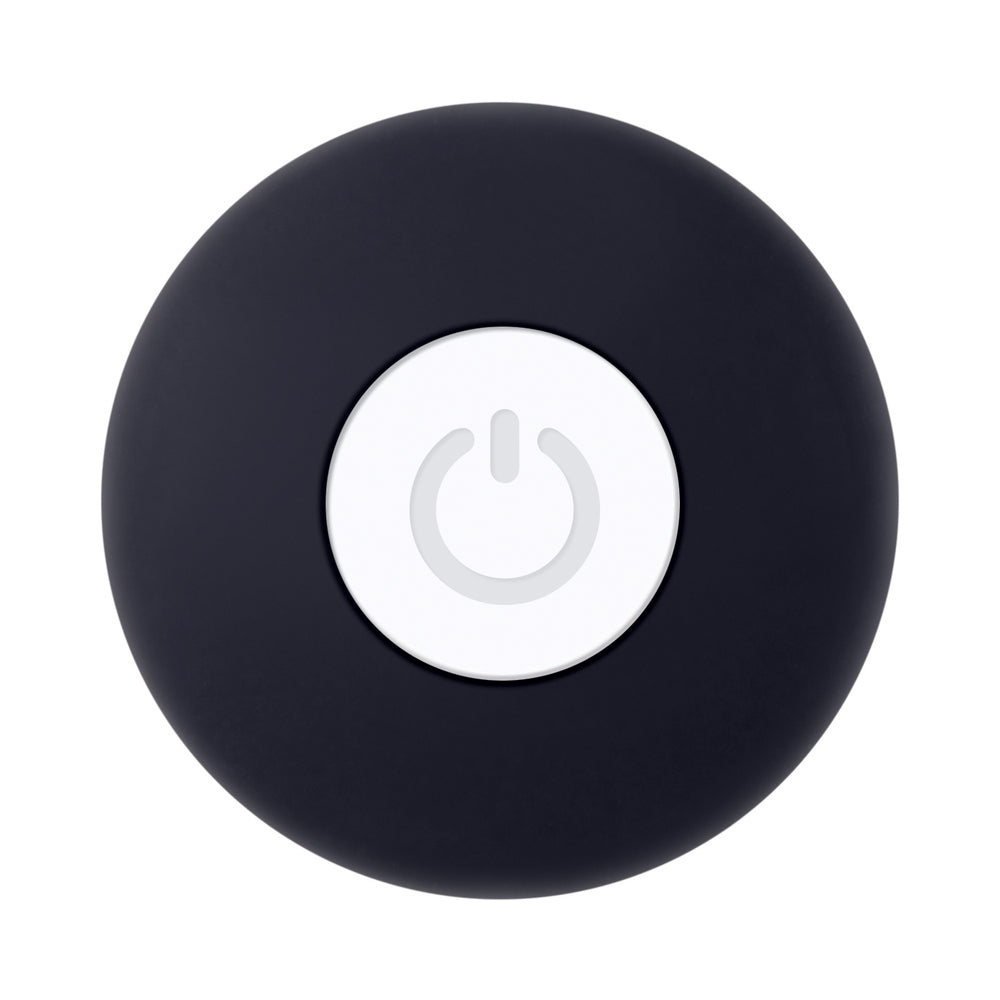 EVOLVED - MIGHTY MINI RECHARGEABLE VIBRATING SILICONE ANAL PLUG BLACK
