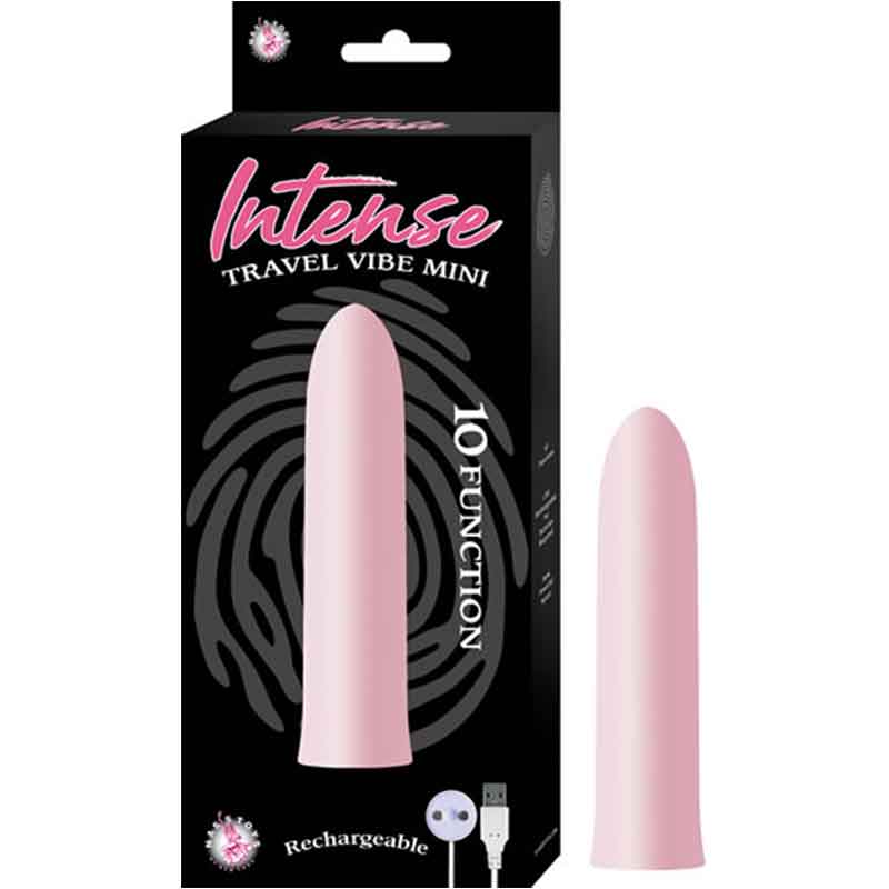 NASSTOYS - INTENSE TRAVEL VIBE MINI 10 FUNCTION USB RECHARGEABLE WATERPROOF PINK