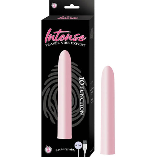 NASSTOYS - VIBRADOR DE VIAJE INTENSO EXPER T10, 10 FUNCIONES, RECARGABLE POR USB, RESISTENTE AL AGUA, ROSA