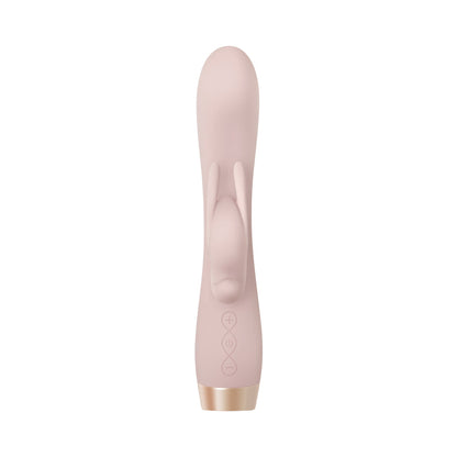 EVOLVED GOLDEN BUNNY RECHARGEABLE SILICONE RABBIT VIBRATOR LIGHT PINK/ROSE GOLD