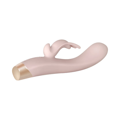 EVOLVED GOLDEN BUNNY RECHARGEABLE SILICONE RABBIT VIBRATOR LIGHT PINK/ROSE GOLD