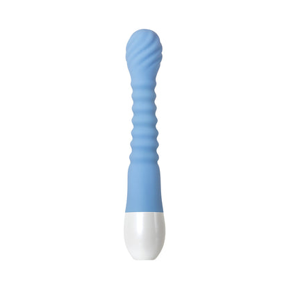 EVOLVED BENDY BUNNY RECHARGEABLE POSEABLE SILICONE RABBIT VIBRATOR BLUE