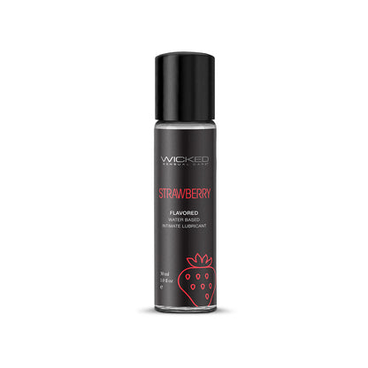 WICKED - AQUA STRAWBERRY WATER-BASED LUBRICANT 1 OZ.