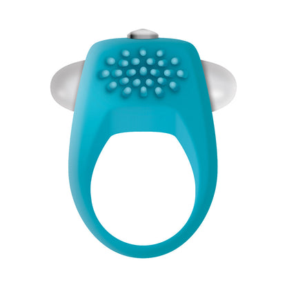 ZERO TOLERANCE TEAL TICKLER SINGLE-SPEED VIBRATING SILICONE COCKRING TEAL
