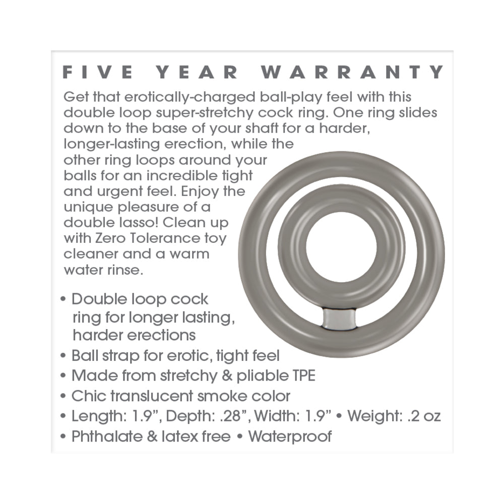 ZERO TOLERANCE BULLSEYE DUAL RING COCKRING SMOKE