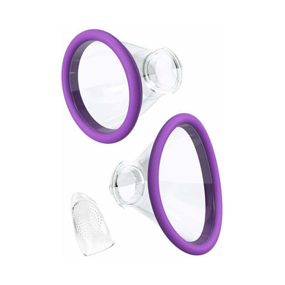 PIPEDREAM - FANTASY FOR HER HER ULTIMATE PLEASURE DUAL-ENDED VIBRATOR WITH LICKING SUCTION PURPLE
