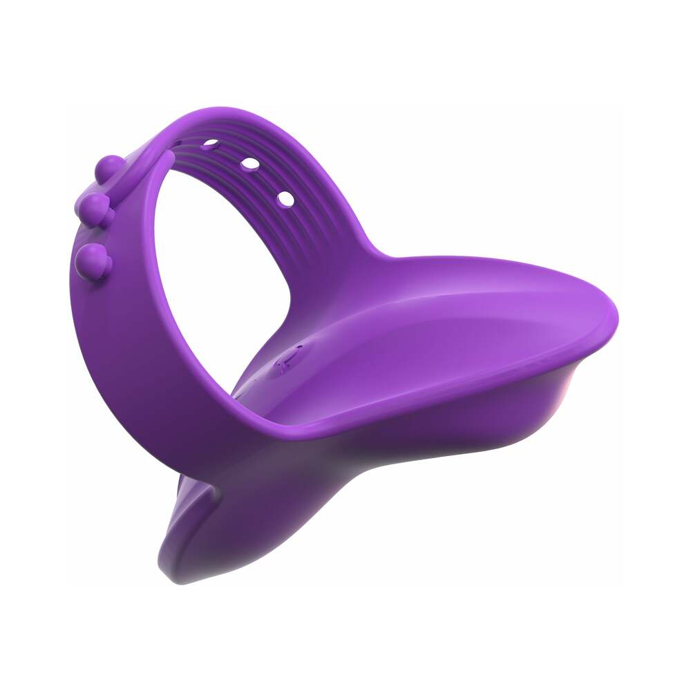 PIPEDREAM - FANTASÍA PARA ELLA VIBRADOR DE SILICONA AJUSTABLE RECARGABLE CON FORMA DE DEDO MORADO